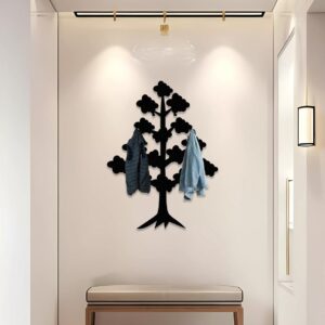 Metal Tree Coat Rack: Modern Farmhouse Entryway Organizer